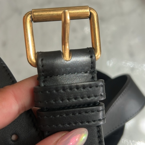 Gucci Black Velvet Oval Fanny Pack Marmont GG AUTHENTIC - Picture 5 of 16